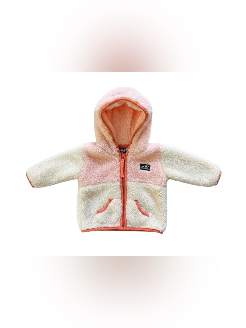 Eddie Bauer Baby Peach & Cream Sherpa Zip-up Hoodie3-6 months
